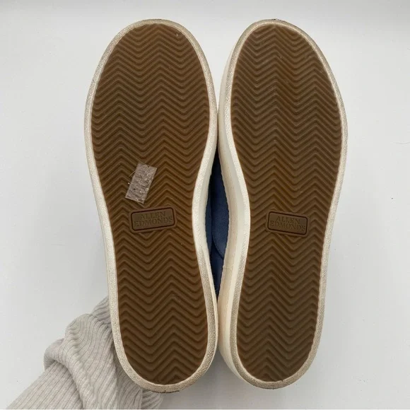 Allen Edmonds Holden Beach‎ Men's Casual Slip On Flats Shoes Blue Size 10.5